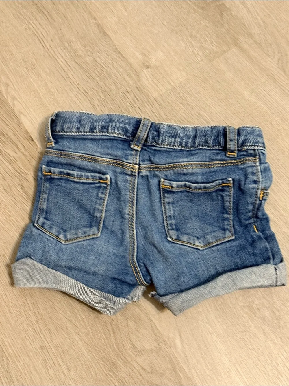 Old Navy Girls' Blue Denim Rolled-Hem Shorts